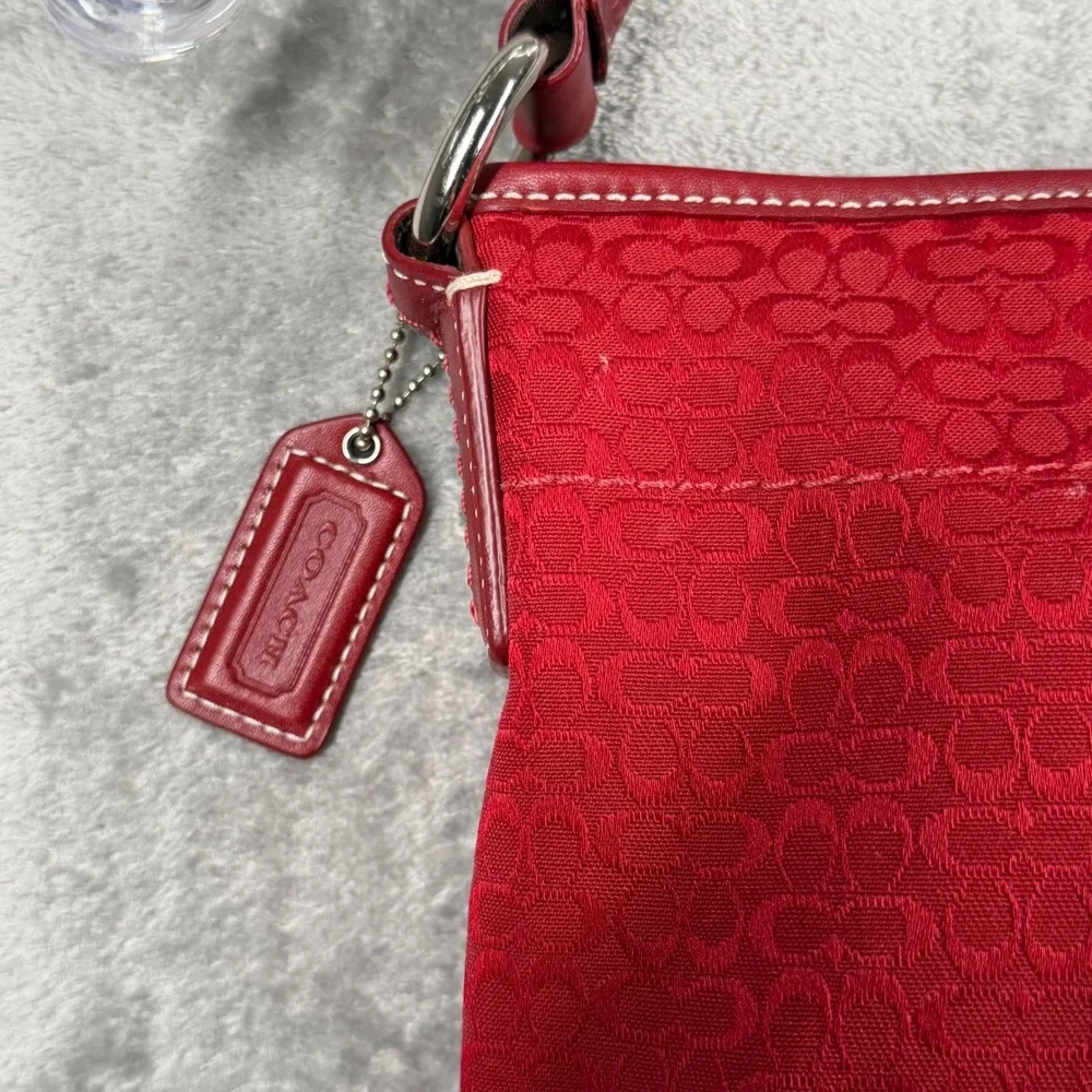Coach Red Shoulder Bag - Picture 5 of 12